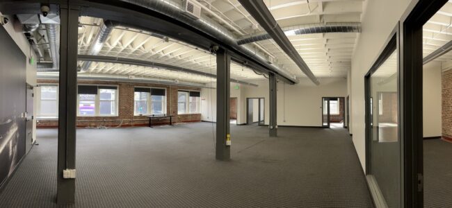 Creative Space for Lease 594 Howard Suite 300 Open Space, Enclosed Rooms