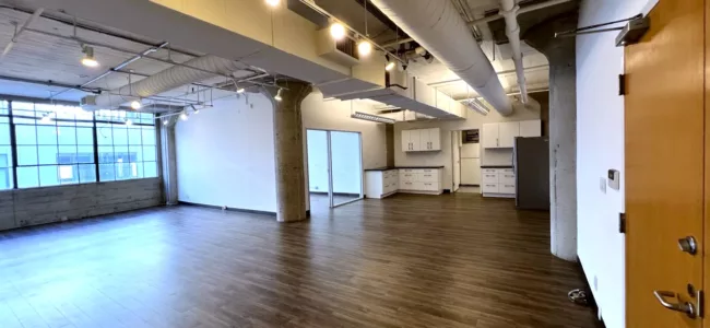 Creative Space for Lease 333 Bryant Suite 110 Open Space, Conference Rooms , Kitchenette