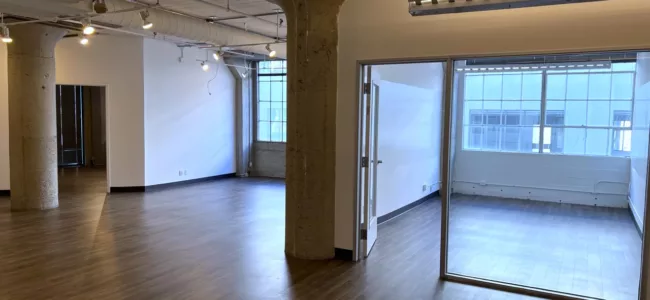 Creative Space for Lease 333 Bryant Suite 110 Open Space, Conference Rooms , Kitchenette